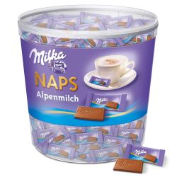 Milka Naps Alpenmilch 1kg Dose für 13,23€ (statt 18,79€) im Spar-Abo