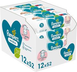 Pampers Sensitive Baby Feuchttücher ohne Duft für 9,59€ (statt 16,30€) im Spar-Abo