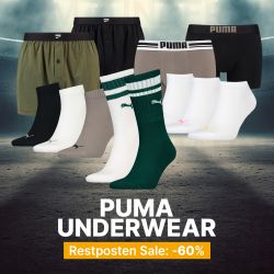 Top! Puma Underwear Restposten Sale mit 60% Rabatt bei Geomix – versandkostenfrei ab 15€