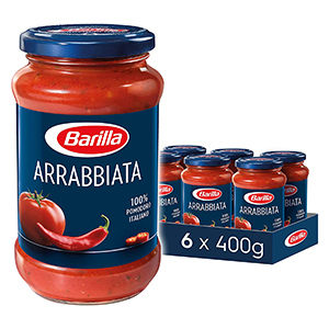 6x 400g Barilla Pastasauce Arrabbiata ab nur 8,60€ im Prime Spar-Abo (statt 12,72€)