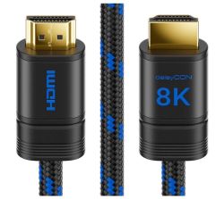 1m 8K UHD-II HDMI 2.1 Nylon Kabel für nur 6,86€ (statt 8,29€)