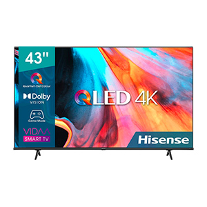 Hisense 43E77HQ QLED-Fernseher 43 Zoll 4K Ultra HD Smart-TV für nur 291,10€ (statt 339€)