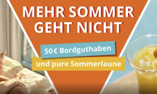 AIDA Pauschal inkl. An- und Abreise und 50€ Bordguthaben