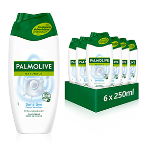 6 x 250ml Palmolive Naturals Sensitive Cremedusche mit Feuchtigkeitsmilch ab nur 5,34€ (statt 8,70€) – Prime Spar-Abo