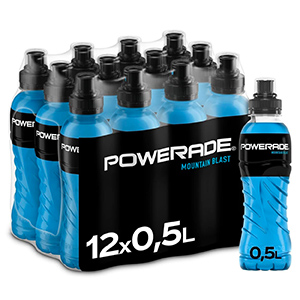 12 x 500 ml Powerade Sports Mountain Blast Sport Getränk ab nur 11,32€ (statt 14,28€) zzgl. Pfand – Prime Spar-Abo