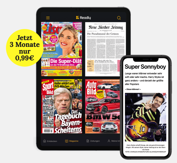 3 Monate Readly Magazin-Flatrate mit über 5.000 Zeitschriften für nur 0,99€ (statt 35,97€)
