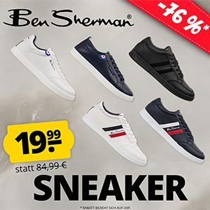 SportSpar: Ben Sherman Sneaker Sale für nur je 17,99€
