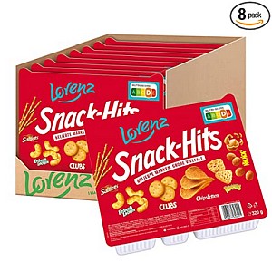 8er Pack Lorenz Snack World Snack-Hits (8 x 320g) für 15,94€ (statt 26€) – Prime SparAbo