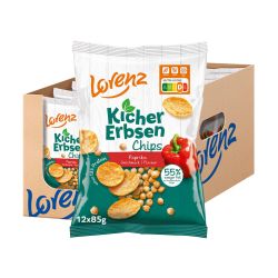 Lorenz Snack World Kichererbsenchips Paprika 12 x 85 g für 16,09€ (statt 21€) im Spar-Abo