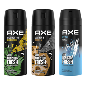 Verschiedene Sorten Axe Bodyspray (150 ml) für nur 2,35€ (statt 2,95€)