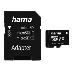 Hama microSDHC 128GB UHS-I Class 10 80 MB/s für 8,62€ (statt 17,24€)