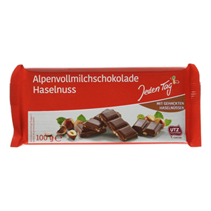 Jeden Tag Alpenvollmilch-Nuss Schokolade (100 g) ab nur 0,47€ im Prime Spar-Abo