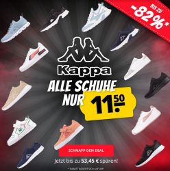 Big Sale: Kappa Schuhe für nur 15,45€ inkl.Versand.