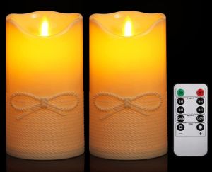 Doppelpack ZIYOUDOLI LED Kerzen mit Fernbedienung und Timerfunktion für 6,99€