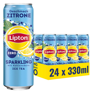 Top! 24x 0,33l Lipton Ice Tea Sparkling Zero Eistee ohne Zucker für nur 10,19€ zzgl. Pfand