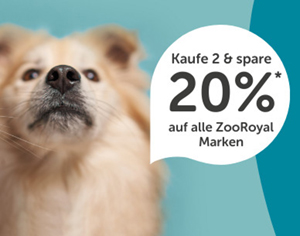 Haustier-Deal: 20% Rabatt beim Kauf von mindestens 2 ZooRoyal Produkten