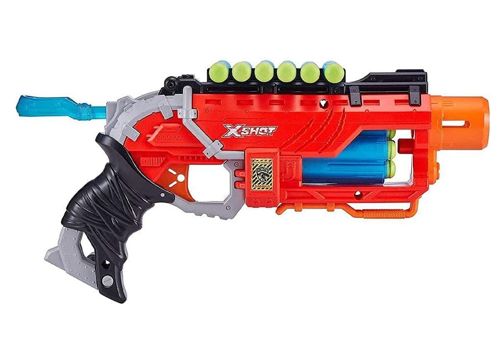 X-Shot Dino Attack Dino Striker Schaumstoffdart-Blaster (16 Darts, 4 Ziel-Eier) für nur 5,07€ bei Prime inkl. Versand