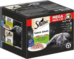 Sheba Sauce Lover Feinstes Katzennassfutter in der Schale (Huhn) 32 x 85g ab 4,37€ (statt 10,28€) im Spar-Abo
