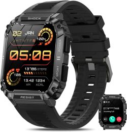 Yohuton Herren Smartwatch mit Telefonfunktion und 1,95″” Touchscreen für 25,19€ (statt 50€)