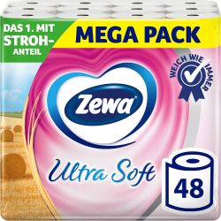 Zewa Ultra Soft Toilettenpapier mit Strohanteil 48 Rollen für 19,57€ (statt 39,99€) im Spar-Abo