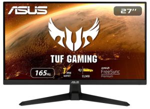 Asus VG277Q1A Gaming-Monitor (27 Zoll, Full HD, 5 ms Reaktionszeit, 165 Hz, VA LED) für nur 151,95€ inkl. Versand