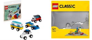 LEGO 11024 Classic Graue Bauplatte + 30510 Classic 90 Jahre Autos für nur 9,99€ inkl. Versand