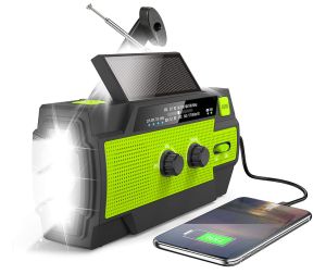 Nochmal günstiger: Greadio Solarradio mit Kurbeldynamo und 4.000 mAh Akku für nur 16,71€