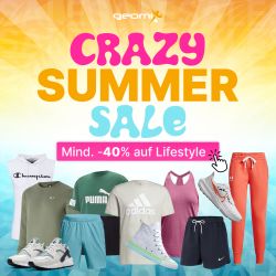 Mindestens 40% Rabatt auf Lifestyle im Crazy Summer Sale auf Geomix