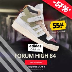 adidas Originals FORUM High 84 Sneaker für 55,55€ (statt 70€)