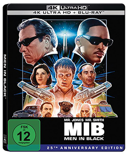 Men in Black – 25th Anniversary Edition (4K Ultra-HD + Blu-ray Limited Steelbook) für nur 9,61€