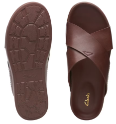 Clarks Sunder Wave Pantoletten aus Leder für 45,90€ (statt 83,94€)