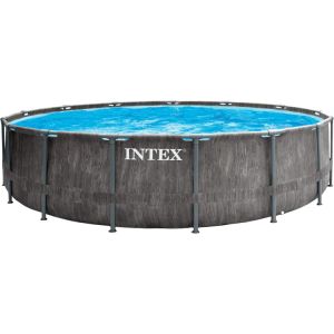 Intex Premium Frame Pool Set Prism Greywood für 279,00€