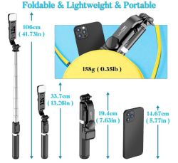 Selfie Stick Stativ mit Fülllicht für nur 13,59€ (statt 26€)