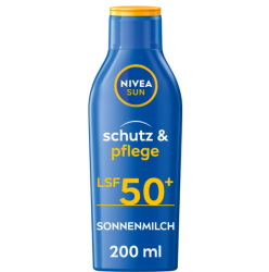 NIVEA SUN Schutz & Pflege Sonnenmilch LSF 50+ 200ml für 7,19€ (statt 9,95€) – Spar-Abo