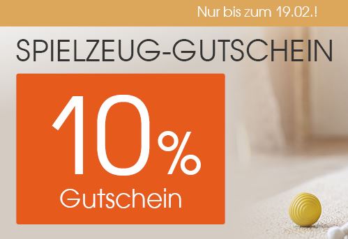 Nur heute! 10% Rabattgutschein auf Spielzeug bei Babymarkt.de