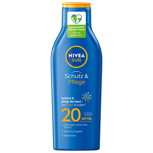 NIVEA SUN Schutz & Pflege Sonnenmilch (250 ml, LSF 20) für nur 5,11€ (statt 7,49€) – Prime Spar-Abo