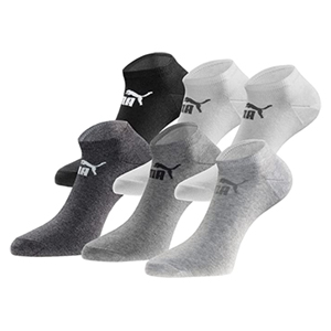 PUMA Sneakersocken 18 Paar Black-White-Grey-Mix für 22,99€ (statt 37,99€)