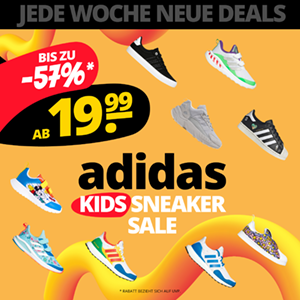 Adidas Kids Sneaker Sale mit bis zu 57% Rabatt bei SportSpar