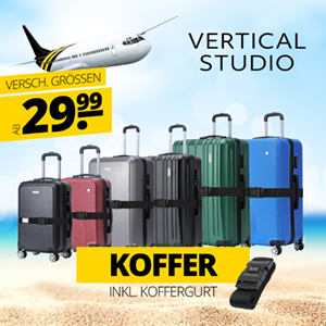 VERTICAL STUDIO Koffer inkl. Koffergurt ab nur 29,99€ – 3er-Set für nur 99,99€