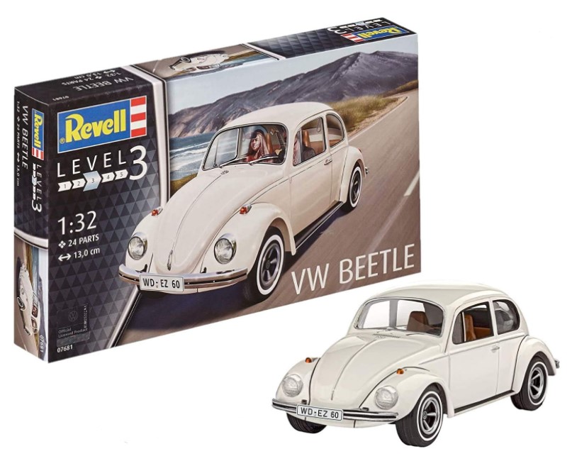Revell 07681 Modellbausatz – VW Käfer 1968 (Level 3, Maßstab 1:32) für nur 9,38€