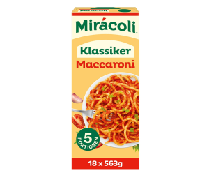 MIRÁCOLI Fertiggerichte Klassiker Maccaroni 18 x 5 Portionen für 30,54€ im Spar-Abo