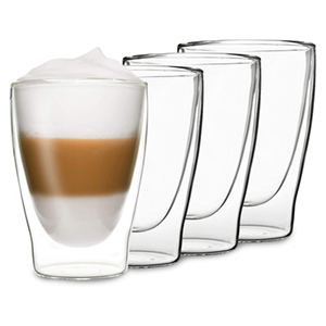4er-Set DUOS doppelwandige Latte Macchiato Gläser (4x 310ml) für nur 14,99€ – Prime