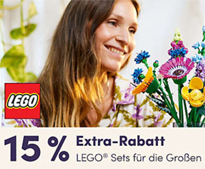 15% Extra-Rabatt auf viele ausgewählte LEGO Sets für Erwachsene