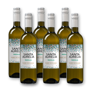 6 Flaschen Santa Aurelia Inzolia (2022, Italien) für nur 29,19€ inkl. Lieferung