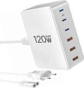 slitinto 120W GaN 6-Port USB-C Ladegerät für 26,49€ (statt 52,99€)