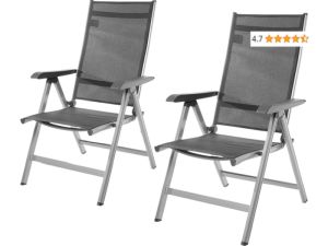 5-stufig verstellbare Amazon Basics Gartenstühle im Doppelpack für 58,90€ (statt 109€)