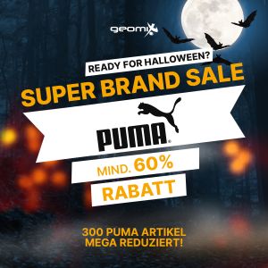 Mindestens 50% und keine VSK im Puma Super Brand Sale bei Geomix
