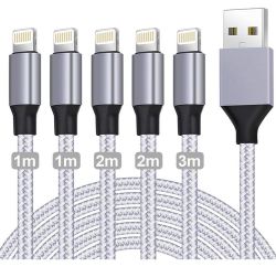 GEJIN iPhone Ladekabel Apple MFi Zertifiziert im 5er-Pack für nur 5,90€ (statt 9,88€)