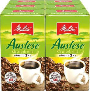 Melitta Auslese Klassisch-Mild Filterkaffee 6 x 500g für 20,61€ (statt 29,94€) im Spar-Abo