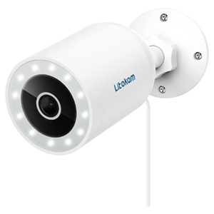 Litokam Outdoor Überwachungskamera (Farb-Nachtsicht, Zwei-Wege-Audio, IP65) für nur 17,99€ – Prime